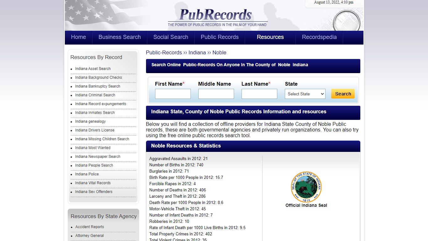 Noble County, Indiana Public Records